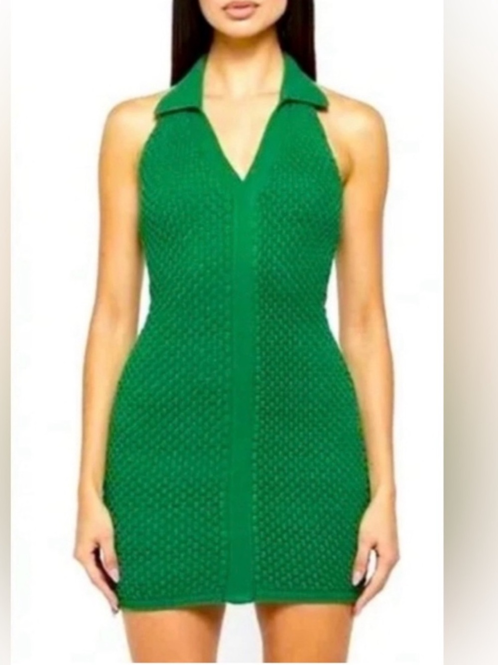Maniere de voir Knit Halter Dress